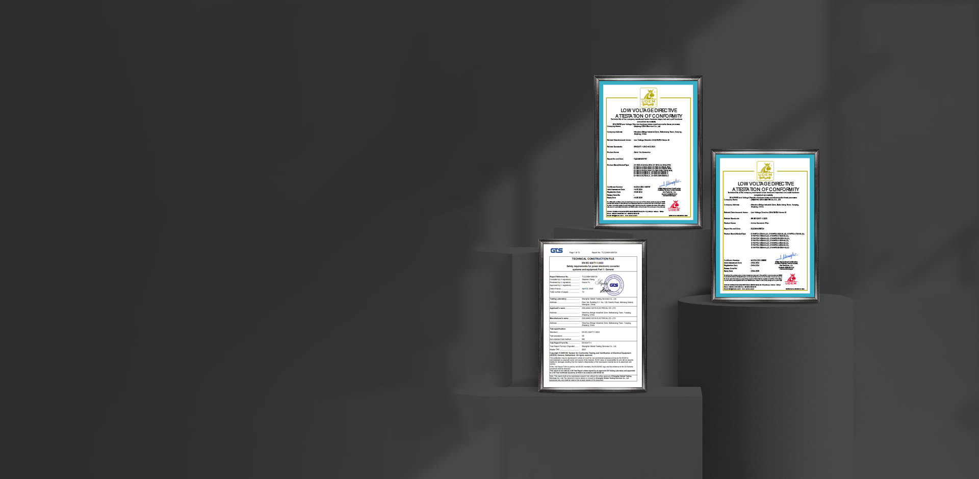 Exibição de certificado